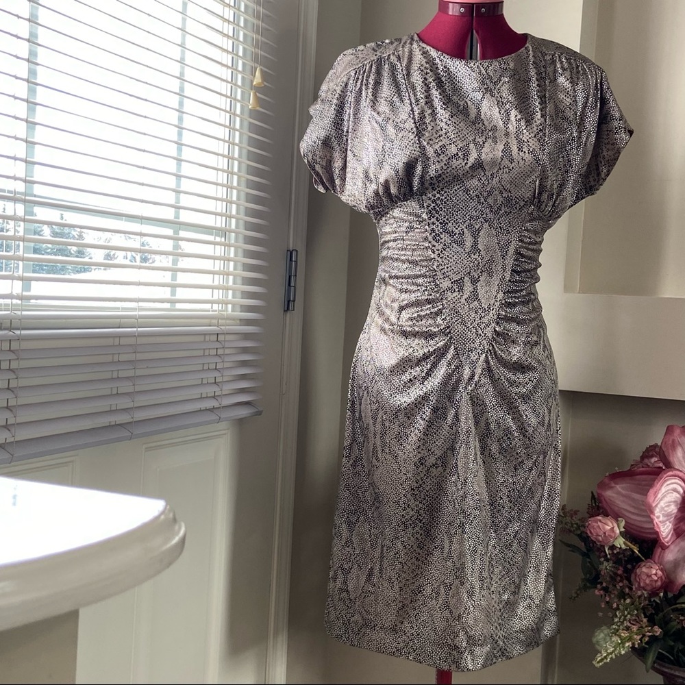 Impromptu women vintage cream/ black colour dress. Used. See pictures sizing.